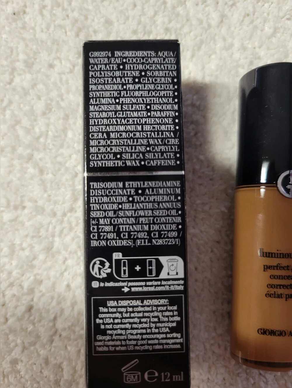 Giorgio Armani Luminous Silk Perfect Glow Concealer #10 NEW 0.4 oz 12ml Sealed